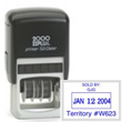 Make the perfect customized address stamp or logo stamp with this 2000 Plus P52 Self-Inking Rectangular Stamp Dater. Buy today from the EZ Custom Stamps store.