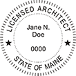 Looking for official Maine Licensed Architect stamps? Shop the EZOP Custom Stamps store for a selection of professional stamps for the state of Maine.