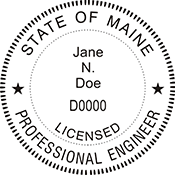 Looking for professional engineer stamps? Our Maine professional engineer stamps are available in several mount options, check them out at the EZ Custom Stamps Store.