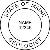 Need a professional geologist stamp in Maine? Create your own custom geologist stamp on the EZ Custom Stamps Store today!