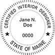 Looking for Interior designer stamps? Check out our Maine certified interior designer stamp at the EZ Custom Stamps Store.