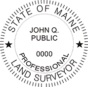 Looking for land surveyor stamps? Shop our Maine professional land surveyor stamp at the EZ Custom Stamps Store. Available in several mount options.