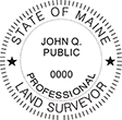 Looking for land surveyor stamps? Shop our Maine professional land surveyor stamp at the EZ Custom Stamps Store. Available in several mount options.