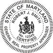 Looking for a general real property appraiser stamp in Maryland? Design your own custom stamp for your occupation here on the EZ Custom Stamps store.