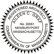 Need official Registered Architect stamps for Massachusetts? Find custom Massachusetts professional stamps on our online store.
