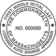 Need a Massachusetts Auto Appraiser seal stamp? Shop this customizable Official Commonwealth of Massachusetts stamp here at the EZ Custom Stamps store.