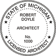 Need professional architect stamps for Michigan? Shop our selection of official State of Michigan stamps here at the EZOP Custom Stamps store.