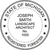 Need a professional forester stamp in Michigan? Create your own custom forester stamp on the EZ Custom Stamps Store today!