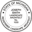 Need a landscape architect stamp? Check out our Michigan registered landscape architect stamp at the EZ Custom Stamps Store. Available in various mount options.