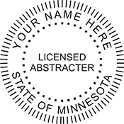 Looking for licensed abstracter notary stamps for Minnesota? Shop the EZ Custom Stamps store today for Minnesota notary stamps.