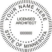 Looking for professional Minnesota Architect Stamps? Buy from our selection of Official State of Minnesota stamps here.