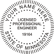 Looking for professional engineer stamps? Our round Minnesota professional engineer stamps are available in several mount options, check them out at the EZ Custom Stamps Store.