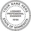 Looking for professional engineer stamps? Our round Minnesota professional engineer stamps are available in several mount options, check them out at the EZ Custom Stamps Store.