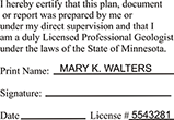 Need a professional geologist stamp in Minnesota? Create your own custom geologist stamp on the EZ Custom Stamps Store today!
