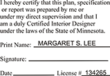 Looking for Interior designer stamps? Check out our Minnesota certifiedinterior designer stamp at the EZ Custom Stamps Store.