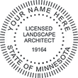 Need a landscape architect stamp? Shop for a Minnesota registered landscape architect stamp at the EZ Custom Stamps Store. Available in various mount options.