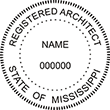 Looking for Registered Architect Stamps for Mississippi? Shop official Mississippi Architect Stamps here at the EZOP Custom Stamps store.