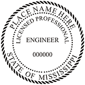 Looking for professional engineer stamps? Our Mississippi professional engineer stamps are available in several mount options, check them out at the EZ Custom Stamps Store.