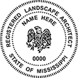 Need a landscape architect stamp? Check out our Mississippi registered landscape architect stamp at the EZ Custom Stamps Store.