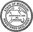 Need a professional geologist stamp in Missouri? Create your own custom geologist stamp on the EZ Custom Stamps Store today!