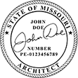 Looking for professional architect stamps for the State of Missouri? Shop our official selection of Missouri Architect Stamps online today!