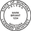 Looking for licensed architect professional stamps for the state of Montana? Shop for your custom architect professional stamp here at the EZ Custom Stamps store.