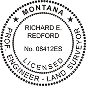 Looking for professional engineer stamps? Our Montana professional engineer and land surveyor stamps are available in several mount options, check them out at the EZ Custom Stamps Store.