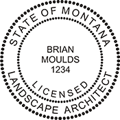 Need a landscape architect stamp? Check out our Montana licensed landscape architect stamp at the EZ Custom Stamps Store. Available in various mount options.