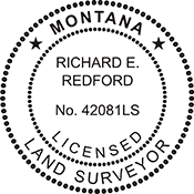 Looking for land surveyor stamps? Shop our Montana licensed land surveyor stamp at the EZ Custom Stamps Store. Available in several mount options.