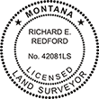 Looking for land surveyor stamps? Shop our Montana licensed land surveyor stamp at the EZ Custom Stamps Store. Available in several mount options.