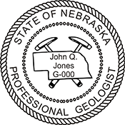 Need a professional geologist stamp in Nebraska? Create your own custom geologist stamp on the EZ Custom Stamps Store today!