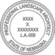 Need a landscape architect stamp? Check out our Nebraska professional landscape architect stamp at the EZ Custom Stamps Store.