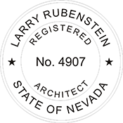 Looking for registered architect professional seal stamps for the state of Nevada? Shop for your custom architect professional stamp here at the EZ Custom Stamps store.