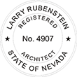 Looking for registered architect professional seal stamps for the state of Nevada? Shop for your custom architect professional stamp here at the EZ Custom Stamps store.