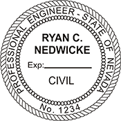 Looking for professional engineer stamps? Our Nevada civil engineer stamps are available in several mount options, check them out at the EZ Custom Stamps Store.