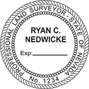 Looking for land surveyor stamps? Shop our Nevada professional land surveyor stamp at the EZ Custom Stamps Store. Available in several mount options.