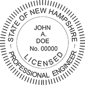 Looking for professional engineer stamps? Our New Hampshire professional engineer stamps are available in several mount options, check them out at the EZ Custom Stamps Store.
