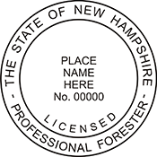 Need a professional forester stamp in New Hampshire? Create your own custom forester stamp on the EZ Custom Stamps Store today!
