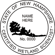 Shopping for a New Hampshire wetland scientist stamp? Available in several mount options, buy it here on the EZ Custom Stamps store today.