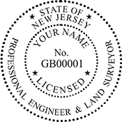 Looking for professional engineer stamps? Our New Jersey professional engineer and land surveyor stamps are available in several mount options, check them out at the EZ Custom Stamps Store.