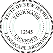 Need a landscape architect stamp? Buy this New Jersey licensed landscape architect stamp at the EZ Custom Stamps Store.