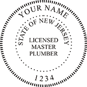 Need a master plumber stamp? Shop for New Jersey licensed master plumber stamps at the EZ Custom Stamps Store. Available in several mounting options.