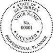 Looking for a professional planner stamp for the state of New Jersey? Find your occupation stamp at the EZ Custom Stamps store.