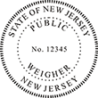 Shopping for a New Jersey professional weigher stamp? Available in several mount options, buy it here on the EZ Custom Stamps store today.