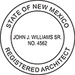 Looking for registered architect professional seal stamps for the state of New Mexico? Shop for your custom architect professional stamp here at the EZ Custom Stamps store.