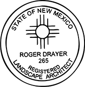 Need a landscape architect stamp? Shop this New Mexico registered landscape architect stamp at the EZ Custom Stamps Store.