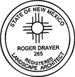 Need a landscape architect stamp? Shop this New Mexico registered landscape architect stamp at the EZ Custom Stamps Store.