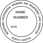 Looking for professional engineer stamps? Our North Dakota professional engineer  and land surveyor stamps are available in several mount options, check them out at the EZ Custom Stamps Store.