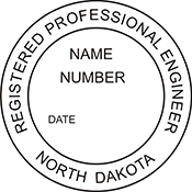 Looking for professional engineer stamps? Our North Dakota professional engineer stamps are available in several mount options, check them out at the EZ Custom Stamps Store.