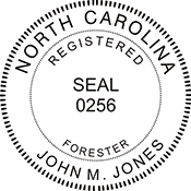 Need a professional forester stamp in North Carolina? Create your own custom forester stamp on the EZ Custom Stamps Store today!